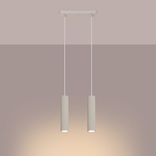 SOLLUX lighting Hängelampe Pendelleuchte Hängeleuchte Deckenlampe Lampe Decke Aluminium LED-Glühbirne 4000K kaltes Weiß Licht 2 Flammig 30 x 6,5 x 16,5 cm GLOOW Beige SOLLUX lighting Hängelampe Pendelleuchte Hängeleuchte Deckenlampe Lampe Decke Aluminium LED-Glühbirne 4000K kaltes Weiß Licht 2 Flammig 30 x 6,5 x 16,5 cm GLOOW Beige von SOLLUX lighting