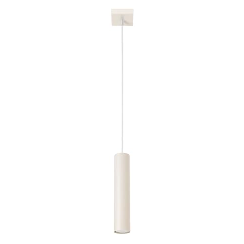 SOLLUX lighting Hängelampe Pendelleuchte Hängeleuchte Deckenlampe Lampe Decke Stahl 1 Flammig 8 x 8 x 118 cm Beige Lagos von SOLLUX lighting