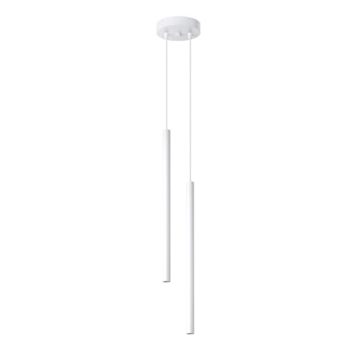 SOLLUX lighting Hängelampe Pendelleuchte Hängeleuchte Deckenlampe Lampe Decke Stahl 2 Flammig 15 x 15 x 114 cm Pastelo von SOLLUX lighting