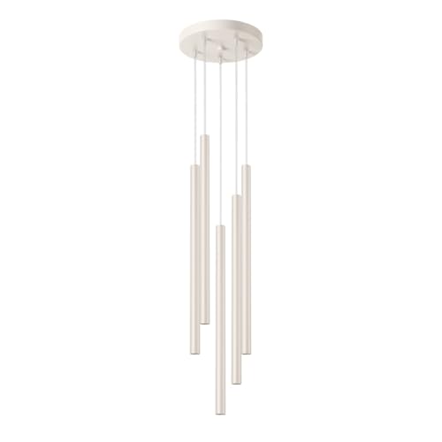 SOLLUX lighting Hängelampe Pendelleuchte Hängeleuchte Deckenlampe Lampe Decke Stahl 5 Flammig 25 x 25 x 104 cm Beige Pastelo von SOLLUX lighting