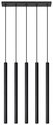 SOLLUX lighting Hängelampe Pendelleuchte Hängeleuchte Deckenlampe Lampe Decke Stahl 5 Flammig Pastelo von SOLLUX lighting