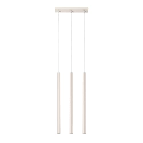 SOLLUX lighting Hängelampe Pendelleuchte Hängeleuchte Deckenlampe Stahl 3 Flammig LED Lampe Glühbirne 3000K Beige Brill von SOLLUX lighting