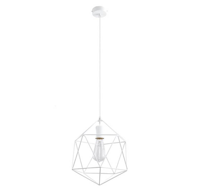 SOLLUX lighting Hängeleuchte, Leuchtmittel nicht inklusive, Hängeleuchte Pendelleuchte Metall weiß Wohnzimmer Retro von SOLLUX lighting