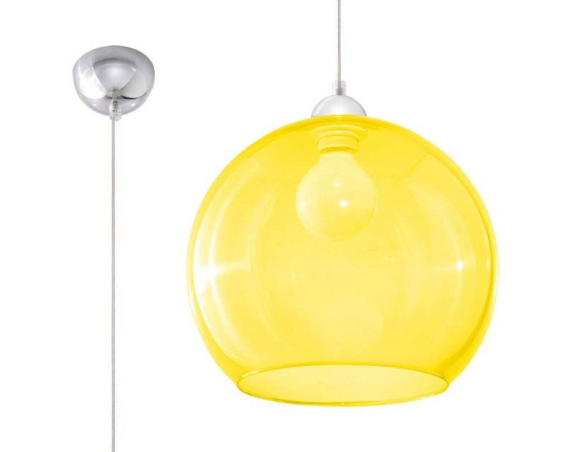 SOLLUX lighting Hängeleuchte Hängeleuchte Ball Gelb, Nicht enthalten von SOLLUX lighting