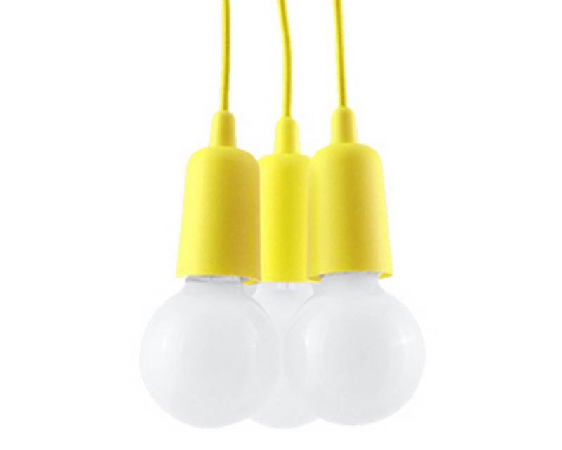 SOLLUX lighting Hängeleuchte Hängeleuchte Diego 3 Gelb, Nicht enthalten SOLLUX lighting Hängeleuchte Hängeleuchte Diego 3 Gelb, Nicht enthalten von SOLLUX lighting