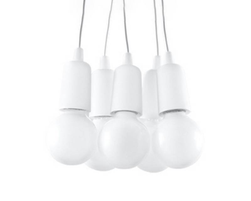 SOLLUX lighting Hängeleuchte Hängeleuchte Diego 5 Weiß, Nicht enthalten SOLLUX lighting Hängeleuchte Hängeleuchte Diego 5 Weiß, Nicht enthalten von SOLLUX lighting