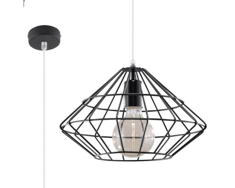 SOLLUX lighting Hängeleuchte Hängeleuchte Umberto Schwarz, Nicht enthalten von SOLLUX lighting