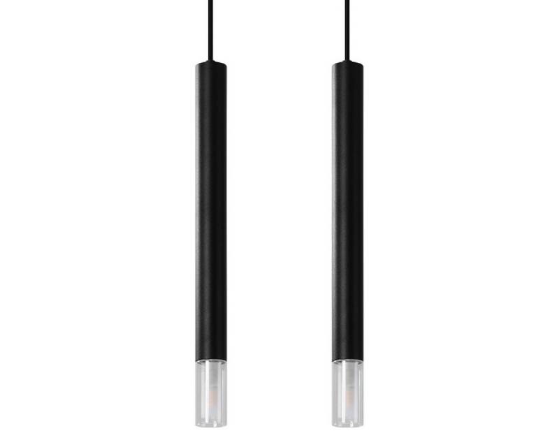 SOLLUX lighting Hängeleuchte Hängeleuchte Wezyr 2 Schwarz, Nicht enthalten von SOLLUX lighting
