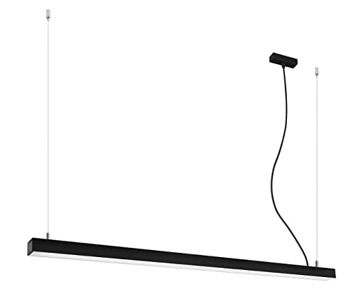 SOLLUX lighting Integrated LED 145cm Linear Straight Bar Pendant Light Black 3000K Integrierte LED 145cm Linear Straight Bar Pendelleuchte Schwarz 3000K SOLLUX lighting Integrated LED 145cm Linear Straight Bar Pendant Light Black 3000K Integrierte LED 145cm Linear Straight Bar Pendelleuchte Schwarz 3000K von SOLLUX lighting