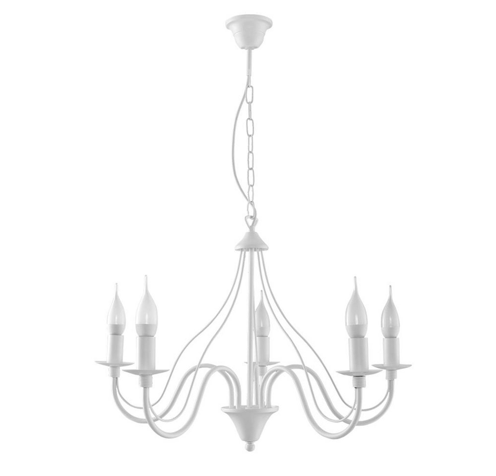 SOLLUX lighting Kronleuchter, Leuchtmittel nicht inklusive, Deckenleuchte Stahl weiss Kron Wohnzimmer deckenleuchte SOLLUX lighting Kronleuchter, Leuchtmittel nicht inklusive, Deckenleuchte Stahl weiss Kron Wohnzimmer deckenleuchte von SOLLUX lighting