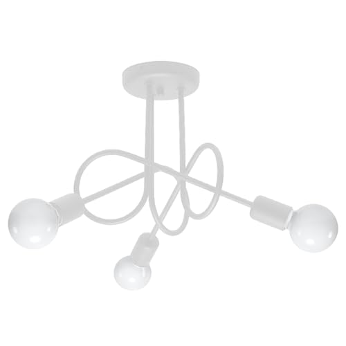 SOLLUX lighting - Kronleuchter - Hängelampe LED - Pendellampe SUPEŁ - Pendelleuchte - Hängelleuchte LED - Niedriger Energieverbrauch - E27, 3x max 15W LED, ~230V, 50Hz, IP20 - Weiß - 45x45x35cm SOLLUX lighting - Kronleuchter - Hängelampe LED - Pendellampe SUPEŁ - Pendelleuchte - Hängelleuchte LED - Niedriger Energieverbrauch - E27, 3x max 15W LED, ~230V, 50Hz, IP20 - Weiß - 45x45x35cm von SOLLUX lighting