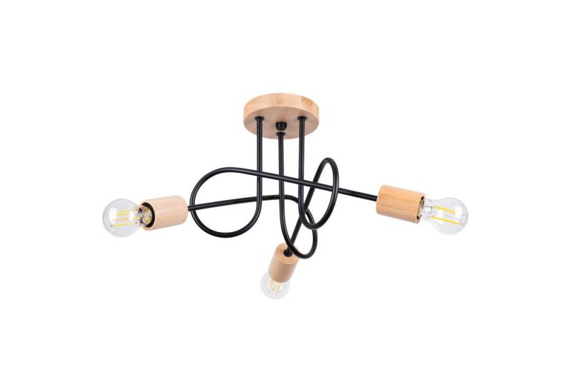 SOLLUX lighting Kronleuchter Kronleuchter Ember 3 Schwarz, Nicht enthalten von SOLLUX lighting