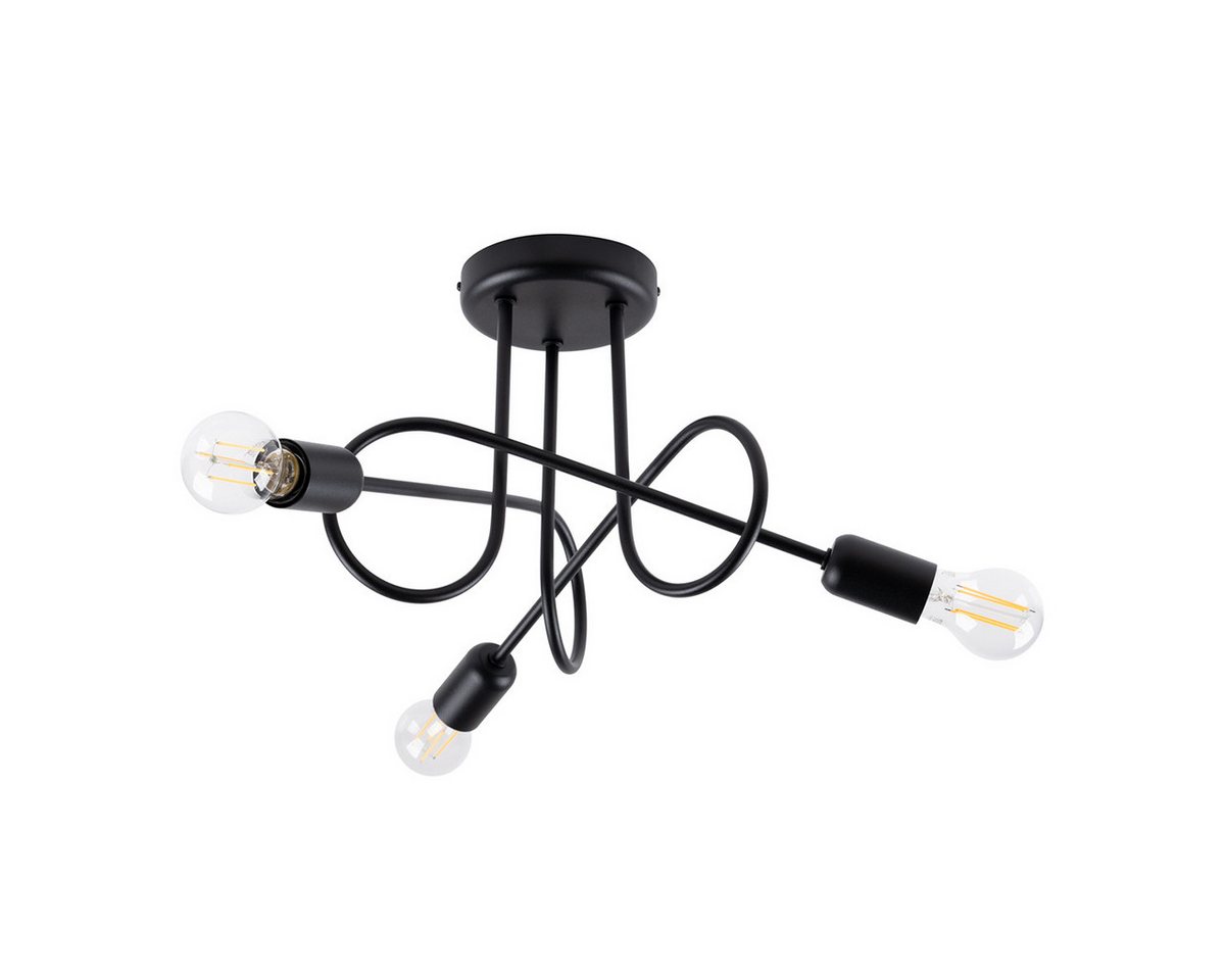 SOLLUX lighting Kronleuchter Kronleuchter Loop 3 Schwarz, Nicht enthalten SOLLUX lighting Kronleuchter Kronleuchter Loop 3 Schwarz, Nicht enthalten von SOLLUX lighting