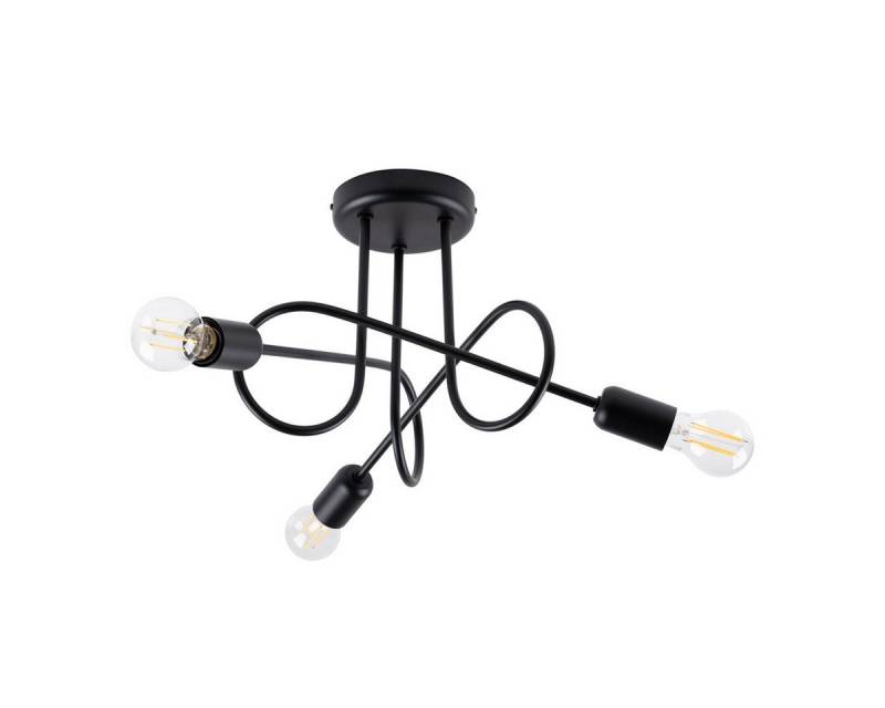 SOLLUX lighting Kronleuchter Kronleuchter Loop 3 Schwarz, Nicht enthalten SOLLUX lighting Kronleuchter Kronleuchter Loop 3 Schwarz, Nicht enthalten von SOLLUX lighting