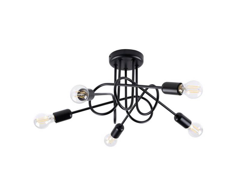 SOLLUX lighting Kronleuchter Kronleuchter Loop 5 Schwarz, Nicht enthalten SOLLUX lighting Kronleuchter Kronleuchter Loop 5 Schwarz, Nicht enthalten von SOLLUX lighting