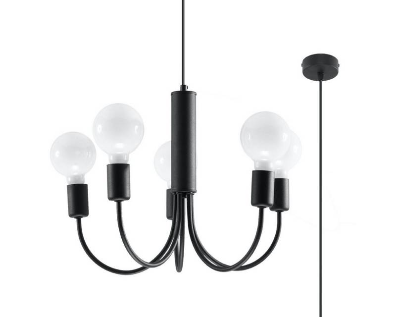 SOLLUX lighting Kronleuchter Kronleuchter Piccolo 5 Schwarz, Nicht enthalten SOLLUX lighting Kronleuchter Kronleuchter Piccolo 5 Schwarz, Nicht enthalten von SOLLUX lighting
