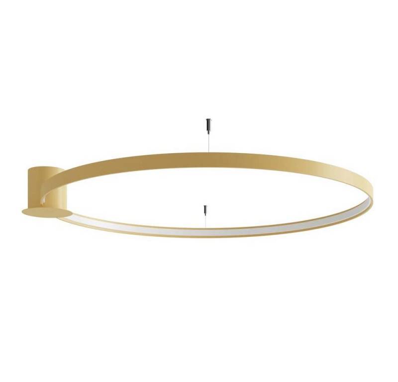 SOLLUX lighting LED Deckenleuchte, LED-Leuchtmittel fest verbaut, Deckenleuchte Wohnzimmerleuchte Deckenlampe LED Alu Gold 70W 4000k D von SOLLUX lighting