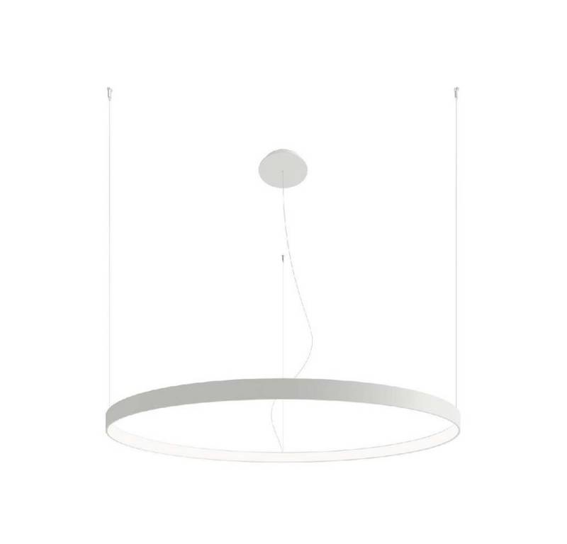 SOLLUX lighting LED Pendelleuchte, LED-Leuchtmittel fest verbaut, Neutralweiß, Pendellampe Hängeleuchte Esszimmerleuchte LED Ring Designleuchte weiß von SOLLUX lighting