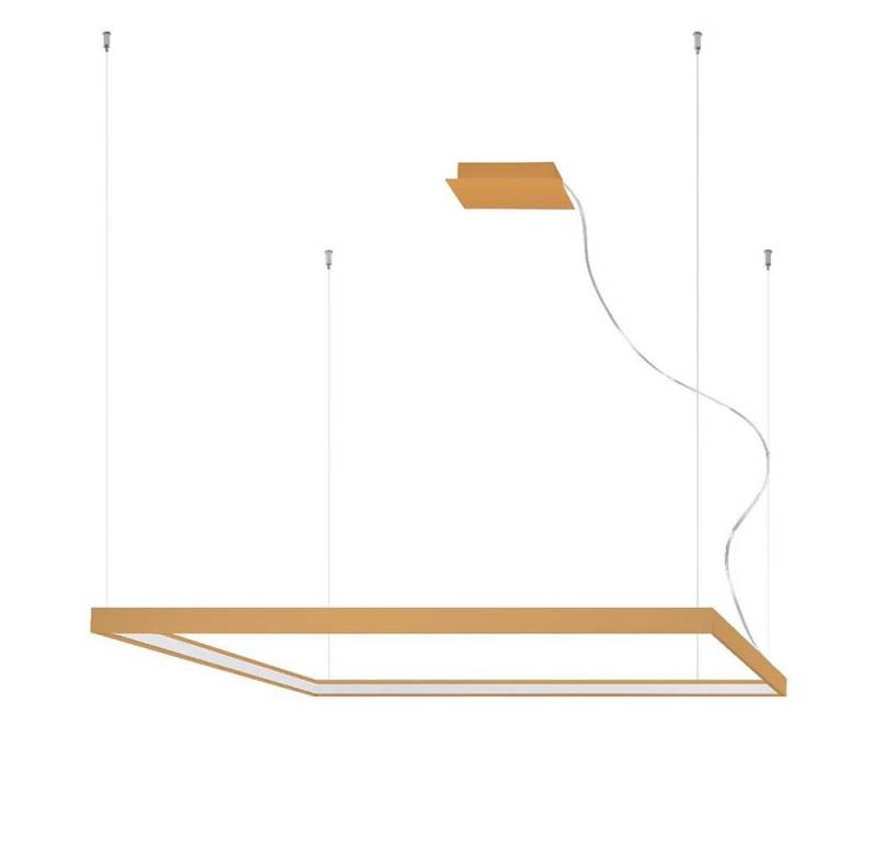 SOLLUX lighting LED Pendelleuchte, LED-Leuchtmittel fest verbaut, Neutralweiß, Pendellampe Wohnzimmerleuchte Hängelampe gold Esszimmerlampe LED von SOLLUX lighting