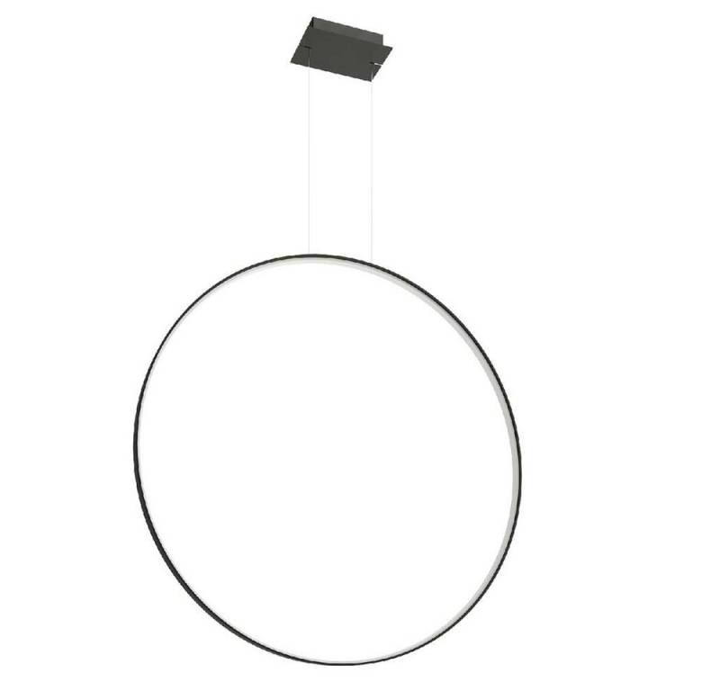 SOLLUX lighting LED Pendelleuchte, LED-Leuchtmittel fest verbaut, Neutralweiß, Pendelleuchte Hängelampe Esstischleuchte schwarz LED Ring von SOLLUX lighting