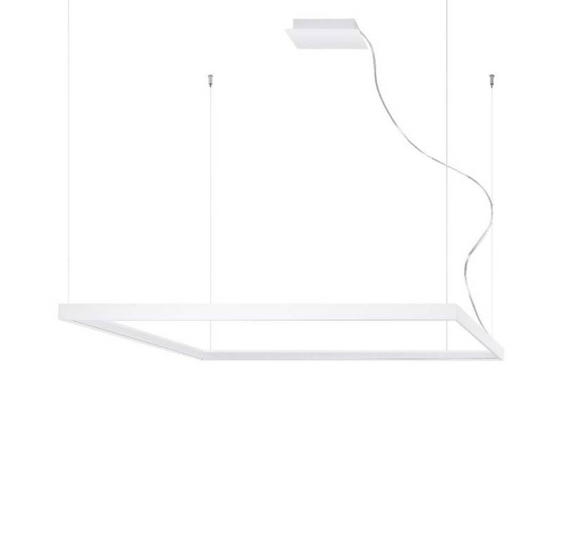 SOLLUX lighting LED Pendelleuchte, LED-Leuchtmittel fest verbaut, Warmweiß, Pendelleuchte Hängelampe Designleuchte weiß LED Alu von SOLLUX lighting