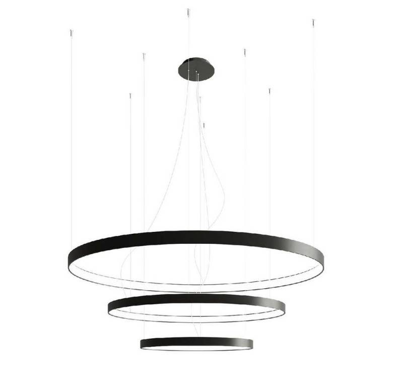 SOLLUX lighting LED Pendelleuchte, LED-Leuchtmittel fest verbaut, Warmweiß, Pendelleuchte Hängelampe Lüster LED Esszimmerleuchte Rind Design von SOLLUX lighting