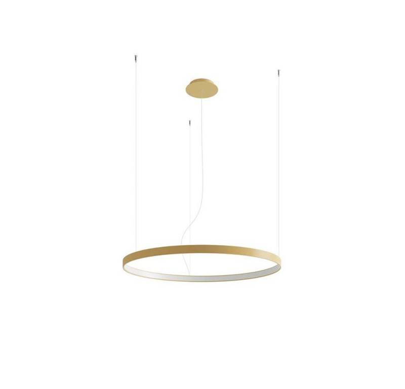 SOLLUX lighting LED Pendelleuchte, LED-Leuchtmittel fest verbaut, Pendellampe Wohnzimmerlampe Hängelampe Deckenleuchte LED Gold 50W von SOLLUX lighting