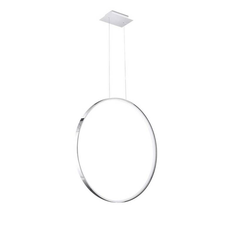 SOLLUX lighting LED Pendelleuchte, Leuchtmittel nicht inklusive, Pendelleuchte Hängelampe Deckenlampe Wohnzimmerleuchte Chrom-Ring LED von SOLLUX lighting