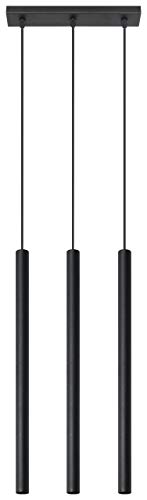 SOLLUX lighting Hängelampe Pendelleuchte Hängeleuchte Deckenlampe Lampe Decke Stahl 3 Flammig 30 x 5 x 94 cm Pastelo von SOLLUX lighting