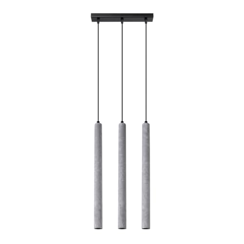 SOLLUX lighting PASTELO 3L 3-Glühbirnen Beton Pendelleuchte Lampe Esstisch Hängend – G9-Fassung - Glühbirne nicht enthalten – Hängeleuchten & Pendelleuchten – 30x3,5x110cm SOLLUX lighting PASTELO 3L 3-Glühbirnen Beton Pendelleuchte Lampe Esstisch Hängend – G9-Fassung - Glühbirne nicht enthalten – Hängeleuchten & Pendelleuchten – 30x3,5x110cm von SOLLUX lighting