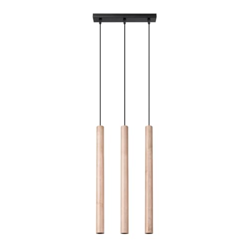 SOLLUX lighting PASTELO 3L 3-Glühbirnen Holz Pendelleuchte Lampe Esstisch Hängend – G9-Fassung - Glühbirne nicht enthalten – Hängeleuchten & Pendelleuchten – 30x5x110cm SOLLUX lighting PASTELO 3L 3-Glühbirnen Holz Pendelleuchte Lampe Esstisch Hängend – G9-Fassung - Glühbirne nicht enthalten – Hängeleuchten & Pendelleuchten – 30x5x110cm von SOLLUX lighting