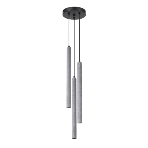 SOLLUX lighting PASTELO 3P 3-Glühbirnen Beton Pendelleuchte Lampe Esstisch Hängend – G9-Fassung - Glühbirne nicht enthalten – Hängeleuchten & Pendelleuchten – 19,5x19,5x117cm SOLLUX lighting PASTELO 3P 3-Glühbirnen Beton Pendelleuchte Lampe Esstisch Hängend – G9-Fassung - Glühbirne nicht enthalten – Hängeleuchten & Pendelleuchten – 19,5x19,5x117cm von SOLLUX lighting