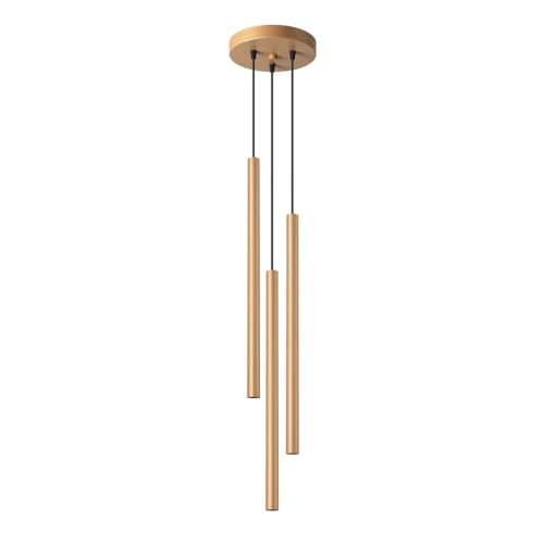 SOLLUX lighting Hängelampe Pendelleuchte Hängeleuchte Deckenlampe Stahl 3 Flammig Gold PASTELO SOLLUX lighting Hängelampe Pendelleuchte Hängeleuchte Deckenlampe Stahl 3 Flammig Gold PASTELO von SOLLUX lighting