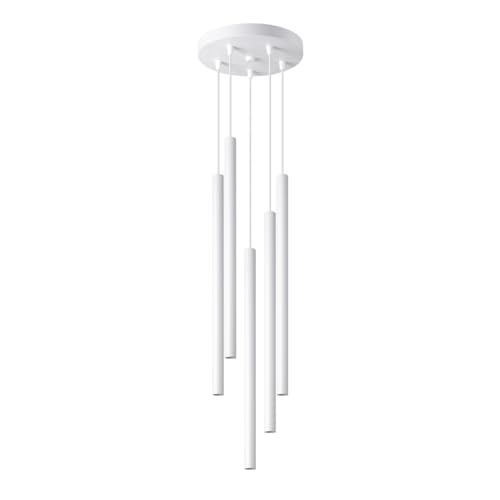 SOLLUX lighting Hängelampe Pendelleuchte Hängeleuchte Deckenlampe Stahl 5 Flammig Weiß PASTELO SOLLUX lighting Hängelampe Pendelleuchte Hängeleuchte Deckenlampe Stahl 5 Flammig Weiß PASTELO von SOLLUX lighting