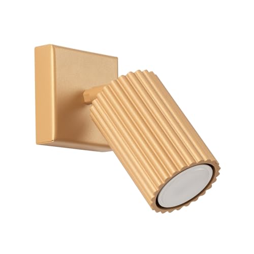 SOLLUX lighting Wandleuchte Innen Wandlampe Aluminium 1 Flammig 8 x 16 x 16 cm Karbon Gold SOLLUX lighting Wandleuchte Innen Wandlampe Aluminium 1 Flammig 8 x 16 x 16 cm Karbon Gold von SOLLUX lighting