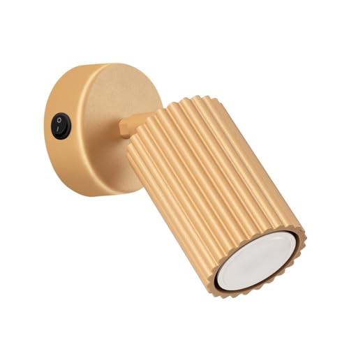 SOLLUX lighting Wandleuchte Innen Wandlampe Aluminium 1 Flammig Mit Schalter 8 x 16 x 16 cm Karbon Gold SOLLUX lighting Wandleuchte Innen Wandlampe Aluminium 1 Flammig Mit Schalter 8 x 16 x 16 cm Karbon Gold von SOLLUX lighting