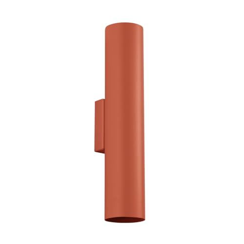 SOLLUX lighting Wandleuchte Innen Wandlampe Stahl 1 Flammig 6 x 8 x 30 cm Ockerrot Lagos von SOLLUX lighting