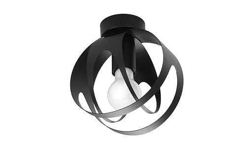 Sollux Tulos Deckenlampe schwarz E27 dimmbar 16x16x21cm von SOLLUX lighting