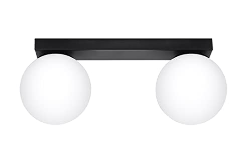 Sollux Deckenlampe Led – Deckenleuchte Wohnzimmer – Led-lampen Deckenlampen – Lampen Wohnzimmer – Glühbirne Nicht im Lieferumfang Enthalten – Wohnzimmer Deckenleuchte YOLI 2 Schwarz - G9-Fassung Sollux Deckenlampe Led – Deckenleuchte Wohnzimmer – Led-lampen Deckenlampen – Lampen Wohnzimmer – Glühbirne Nicht im Lieferumfang Enthalten – Wohnzimmer Deckenleuchte YOLI 2 Schwarz - G9-Fassung von SOLLUX lighting