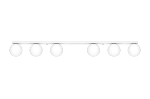 Sollux Deckenlampe Led – Deckenleuchte Wohnzimmer – Led-lampen Deckenlampen – Lampen Wohnzimmer – Glühbirne Nicht im Lieferumfang Enthalten – Wohnzimmer Deckenleuchte YOLI 6 Weiß - G9-Fassung von SOLLUX lighting