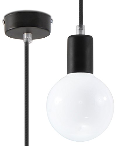 Sollux Lighting EDISON Pendelleuchte Schwarz von SOLLUX lighting