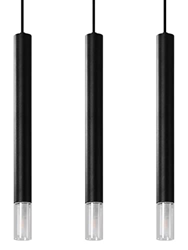 Sollux Pendelleuchte – Pendelleuchte Esstisch – Hängeleuchten & Pendelleuchten – Deckenlampe Hängend – Glühbirne Nicht im Lieferumfang Enthalten – WEZYR 3 Schwarz - G9-Fassung Sollux Pendelleuchte – Pendelleuchte Esstisch – Hängeleuchten & Pendelleuchten – Deckenlampe Hängend – Glühbirne Nicht im Lieferumfang Enthalten – WEZYR 3 Schwarz - G9-Fassung von SOLLUX lighting