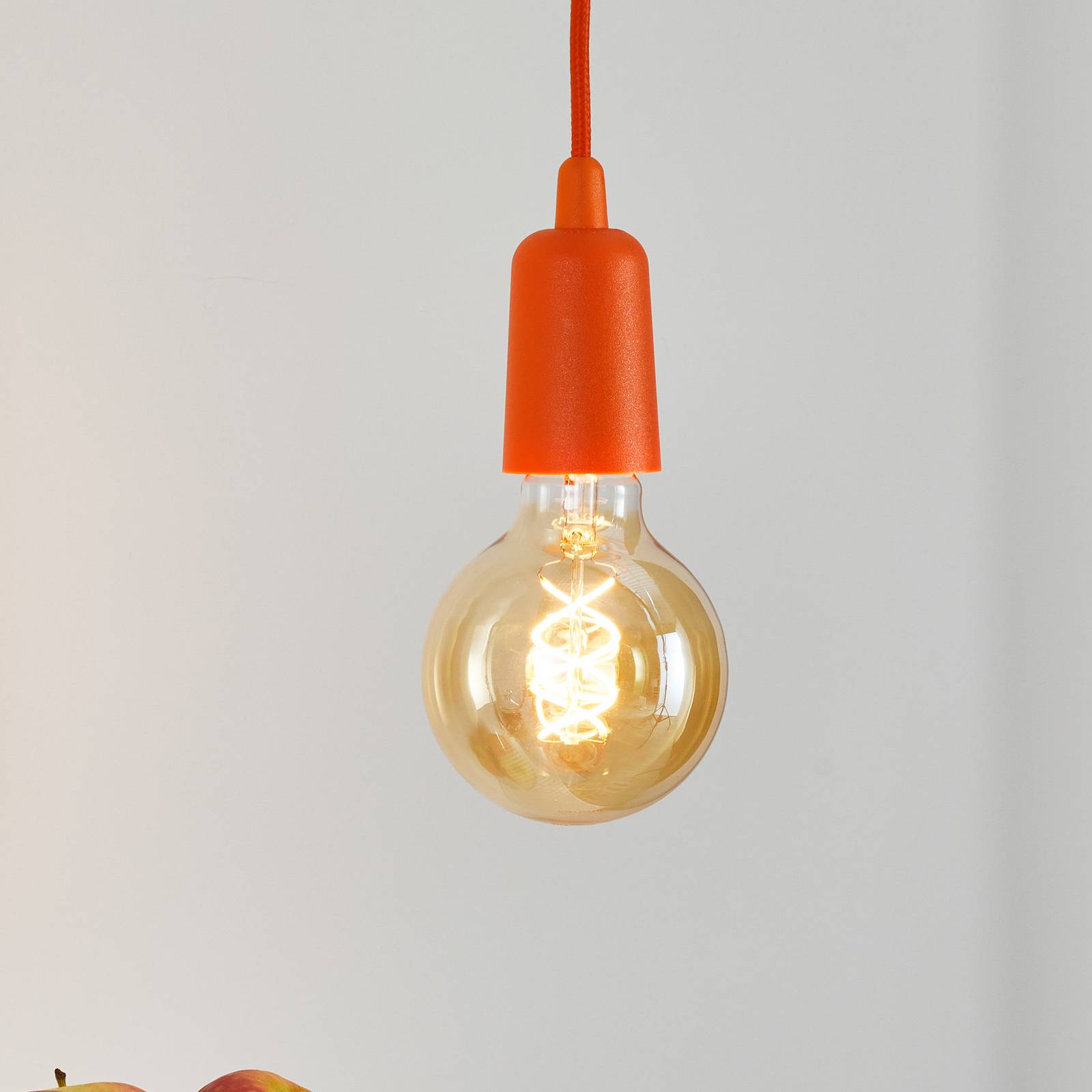 Hängeleuchte Brasil, orange, einflammig von SOLLUX LIGHTING