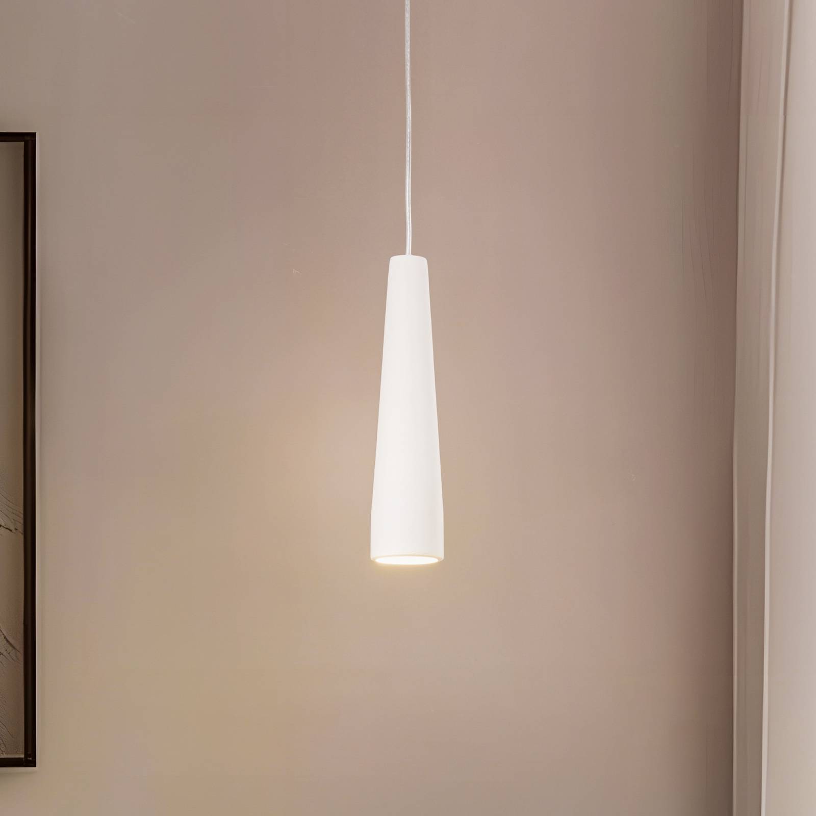 Hängeleuchte Lectra aus Keramik in Kegelform von SOLLUX LIGHTING