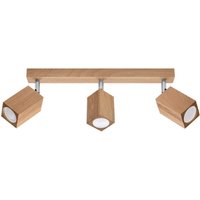 Sollux Lighting Keke Eiche eckig Deckenstrahler Bar Holz, 3x GU10 von SOLLUX