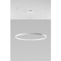 Integrated led Circular Pendant Light White 110cm 3000K Integrierte LED-Kreispendelleuchte Weiß 110cm 3000K von SOLLUX