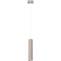 Moderne Hängeleuchte, geripptes Rohr, taupe, 1xGU10, 10W, KARBON, Sollux Lighting Moderne Hängeleuchte, geripptes Rohr, taupe, 1xGU10, 10W, KARBON, Sollux Lighting von SOLLUX