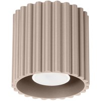 Moderner gerillter runder Deckenstrahler taupe 10 cm 1xGU10 10W AURA Sollux Lighting Moderner gerillter runder Deckenstrahler taupe 10 cm 1xGU10 10W AURA Sollux Lighting von SOLLUX