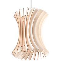 Wire Frame Pendant Light Natural Wood E27 Drahtrahmen Pendelleuchte Naturholz E27 von SOLLUX