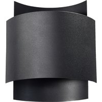 SL.0858 Wandleuchte impact schwarz l: 23cm, b: 22cm, h: 11cm, G9/40W, dimmbar - Sollux von SOLLUX